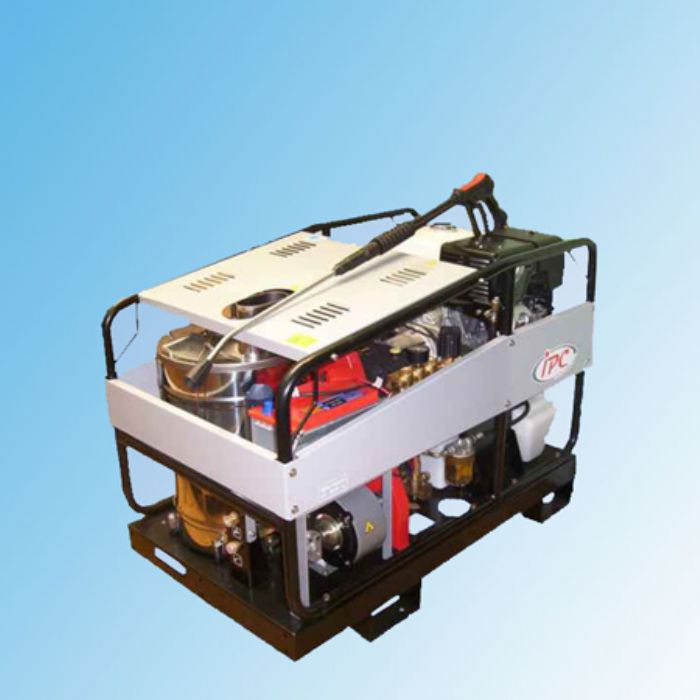 HIDROLAVADORA DE AGUA FRÍA, CALIENTE Y VAPOR  CON MOTOR A GASOLINA.